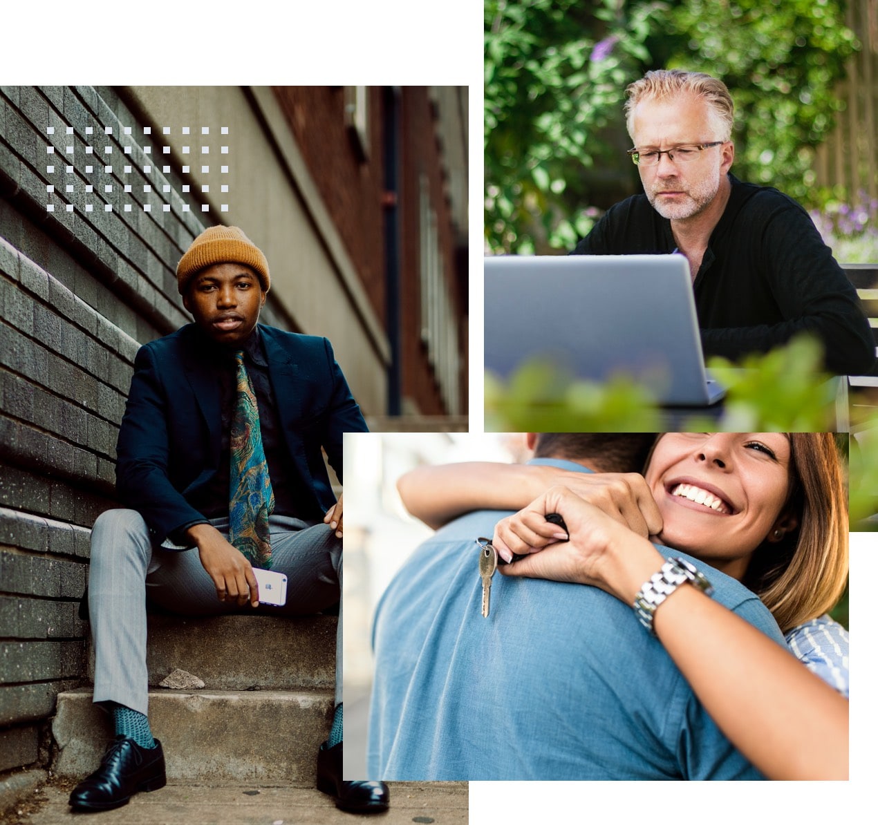 collection of people collage